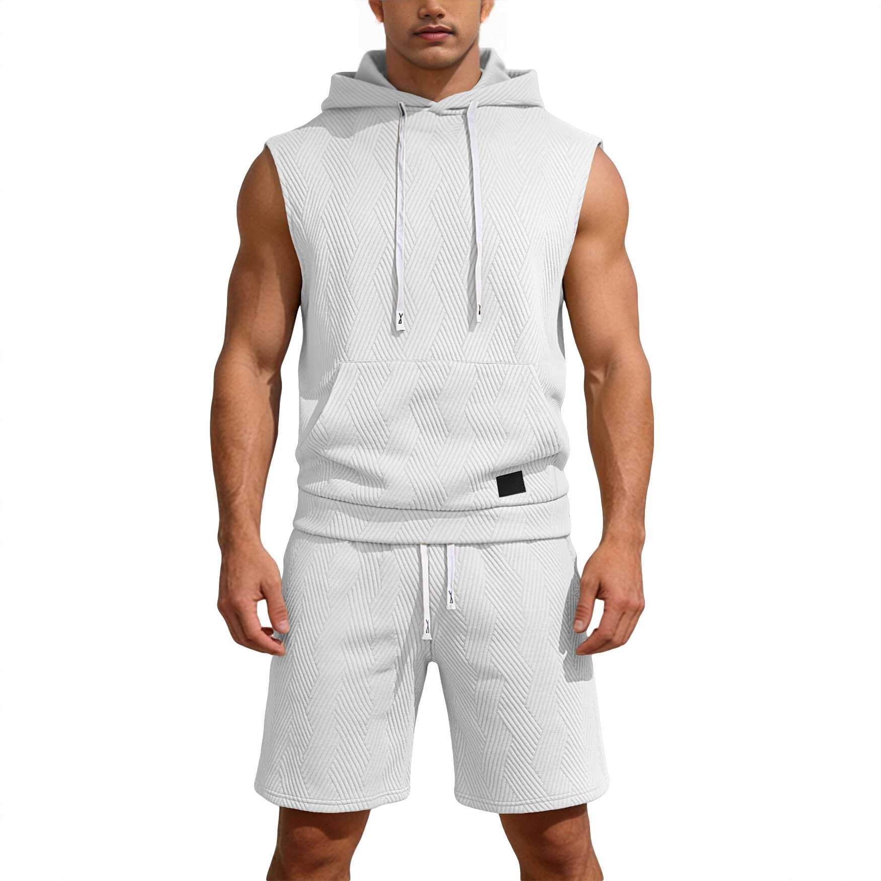 Sleeveless top and shorts conjunto de dos piezas