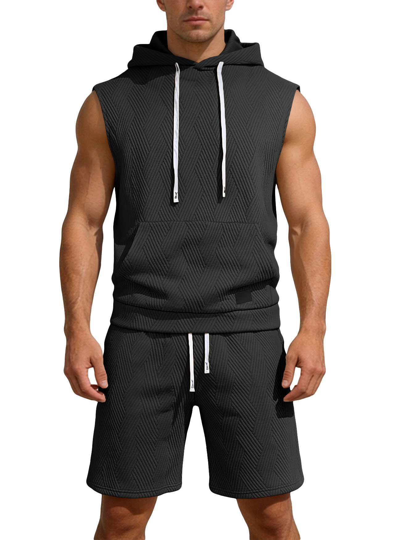 Sleeveless top and shorts conjunto de dos piezas