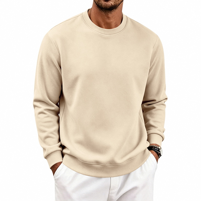 para hombre Heavyweight Fleece-Lined Relaxed Crewneck Sweacamiseta