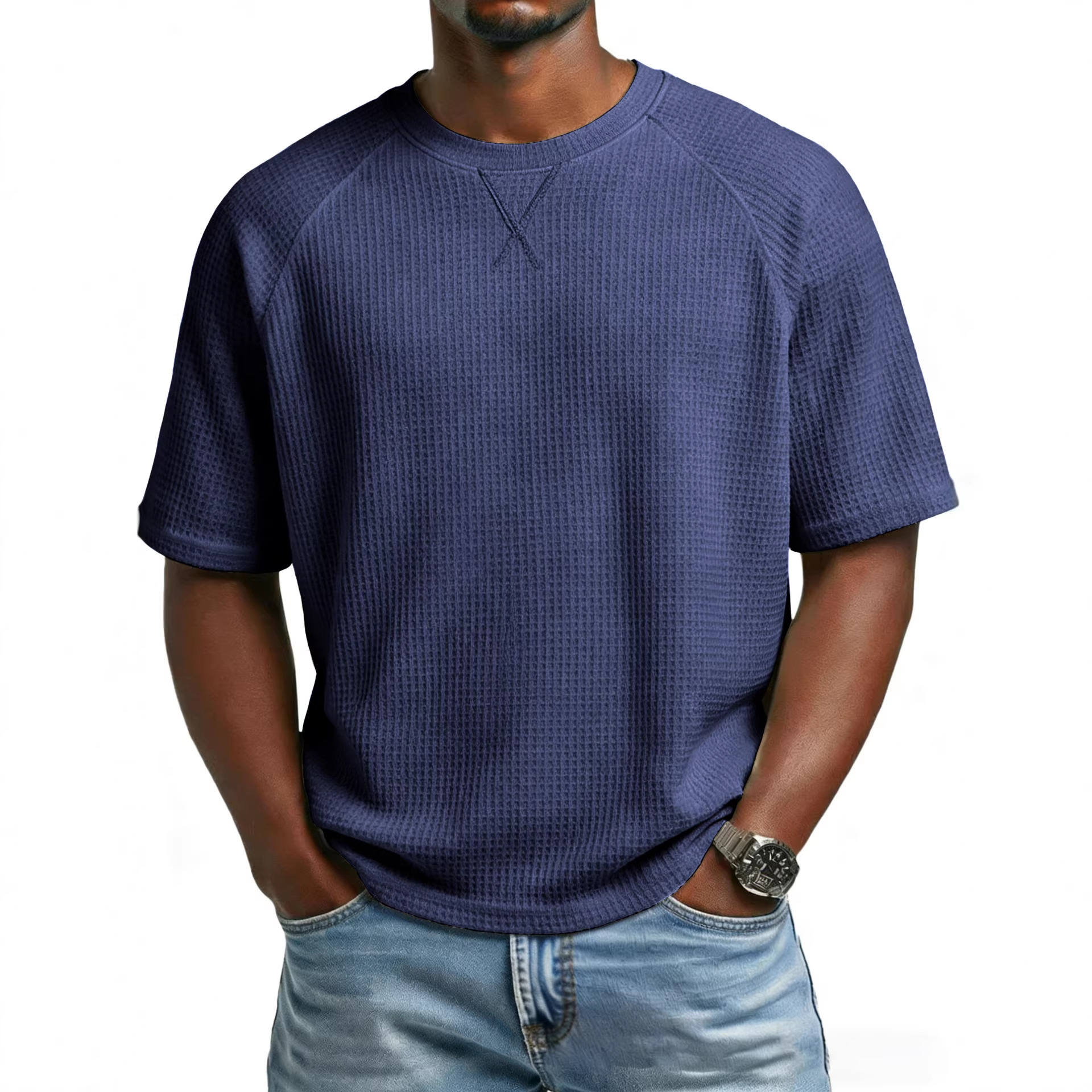 para hombre casual de manga corta camiseta