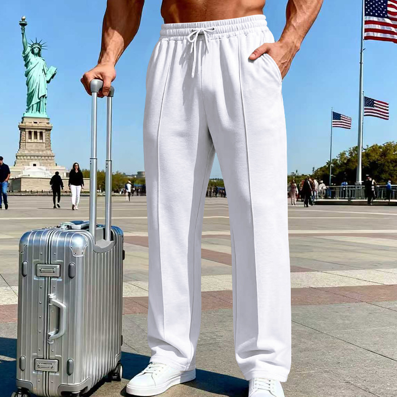 para hombre Relaxed Straight-Leg pantalón