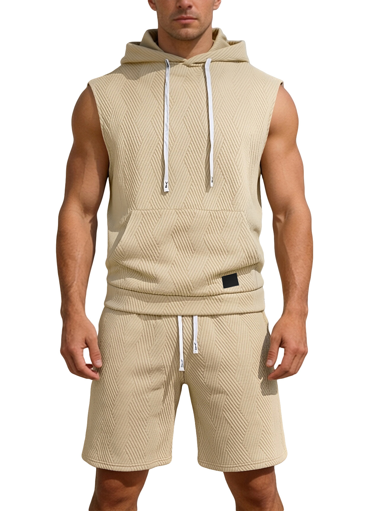 Sleeveless top and shorts conjunto de dos piezas
