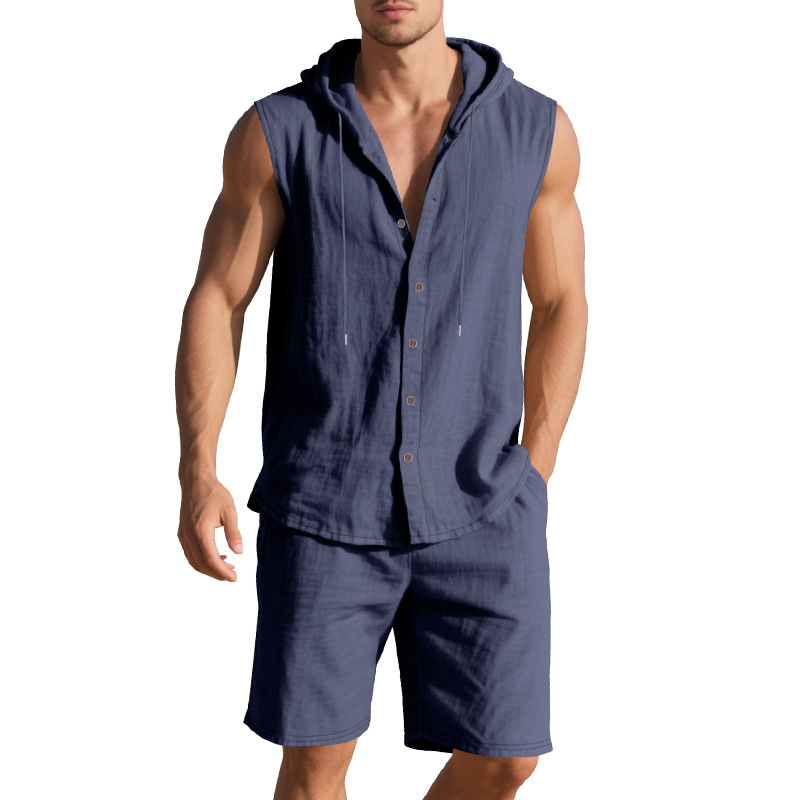 para hombre camisa & shorts Set