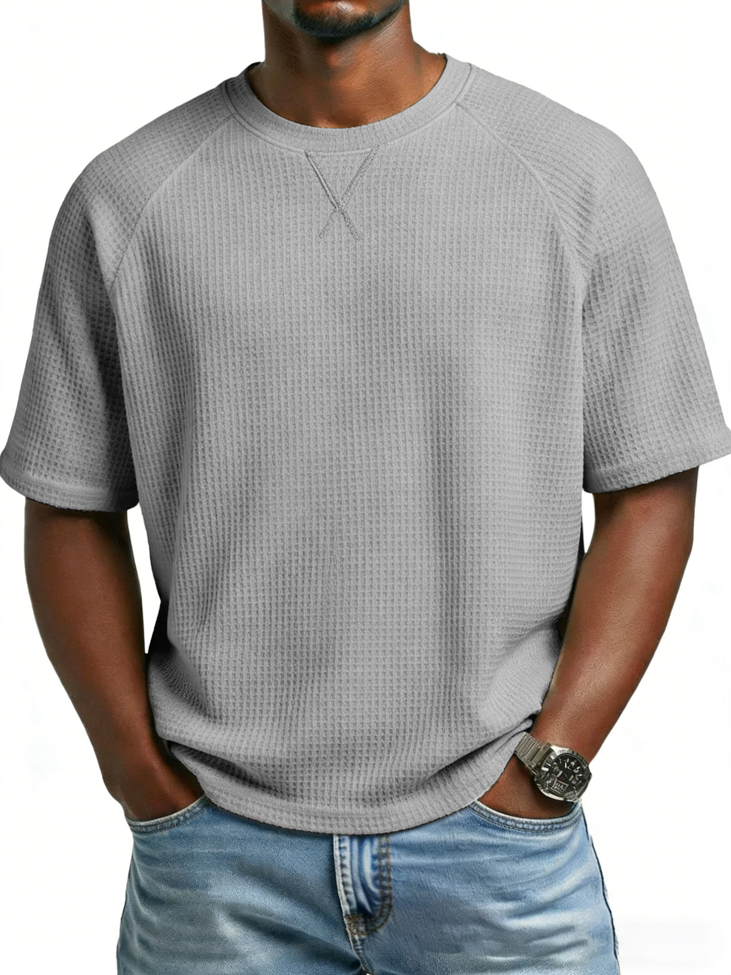 para hombre casual de manga corta camiseta