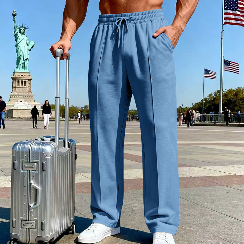 para hombre Relaxed Straight-Leg pantalón