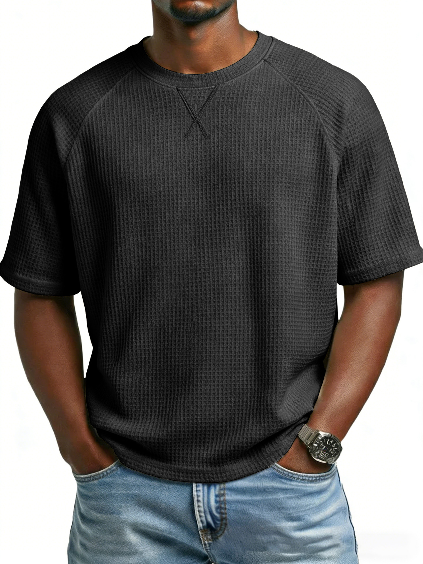 para hombre casual de manga corta camiseta