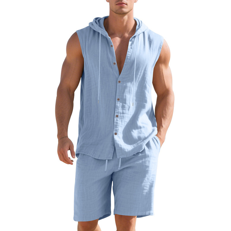 para hombre camisa & shorts Set
