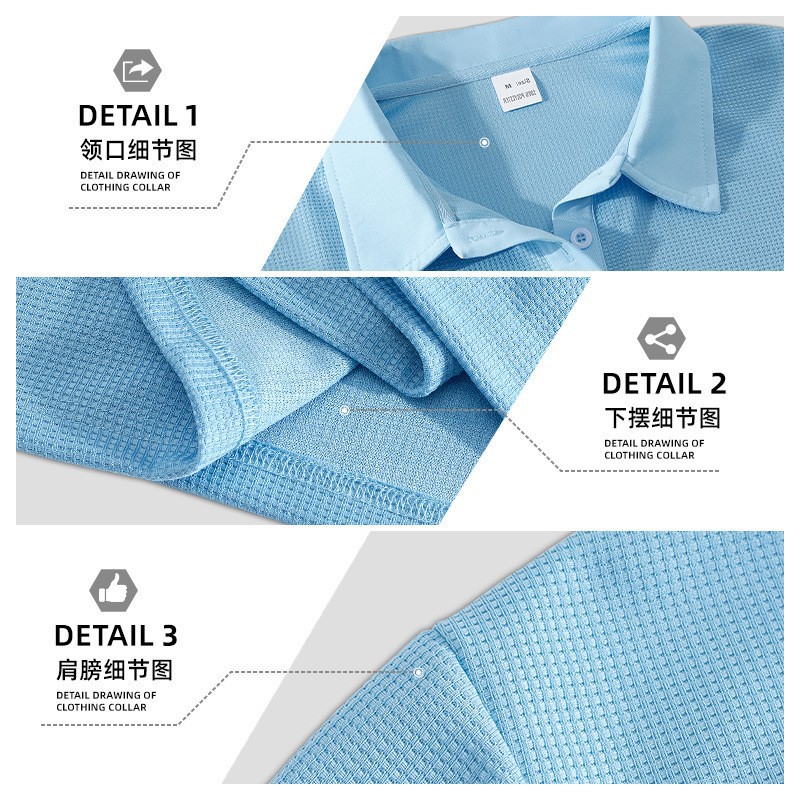 para hombre tejido de manga corta camisa polo