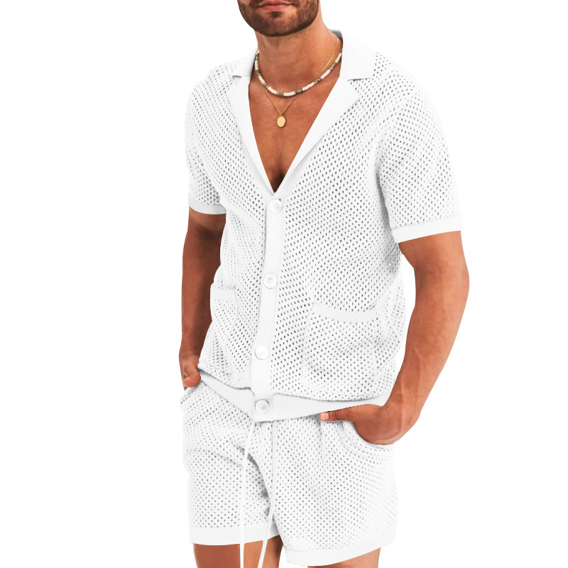 Camisa de manga corta and shorts Set para hombre