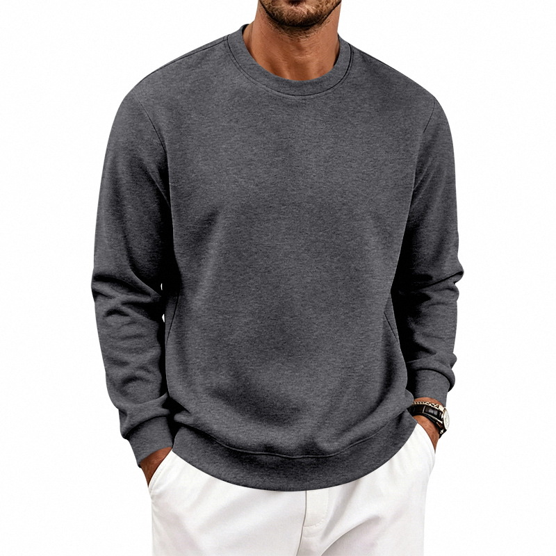 para hombre Heavyweight Fleece-Lined Relaxed Crewneck Sweacamiseta