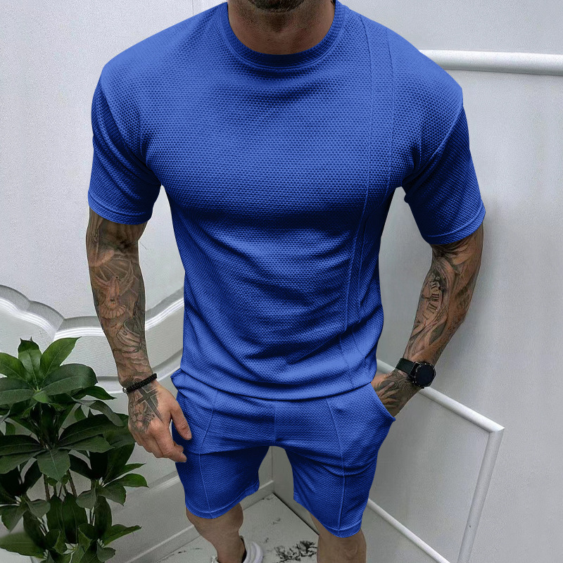 para hombre de manga corta camisa & shorts Set