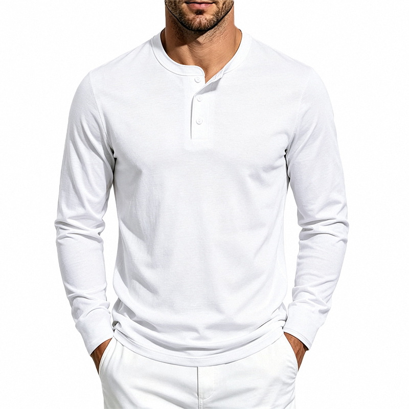 para hombre Crew Neck de manga larga camisa | Base Layer Tee