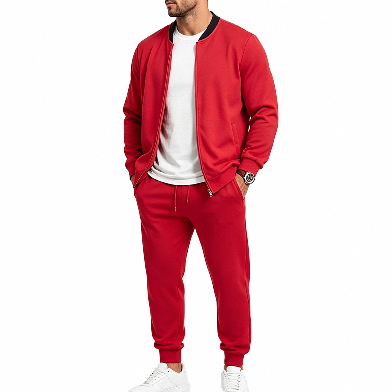 para hombre Relaxed para exterior Baseball chaqueta set