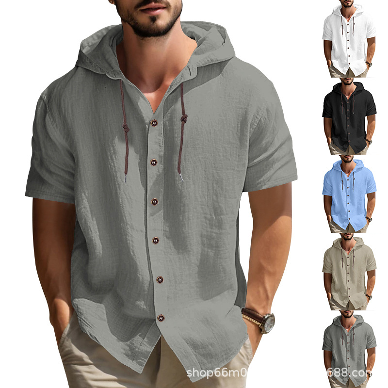 para hombre casual de manga corta camiseta
