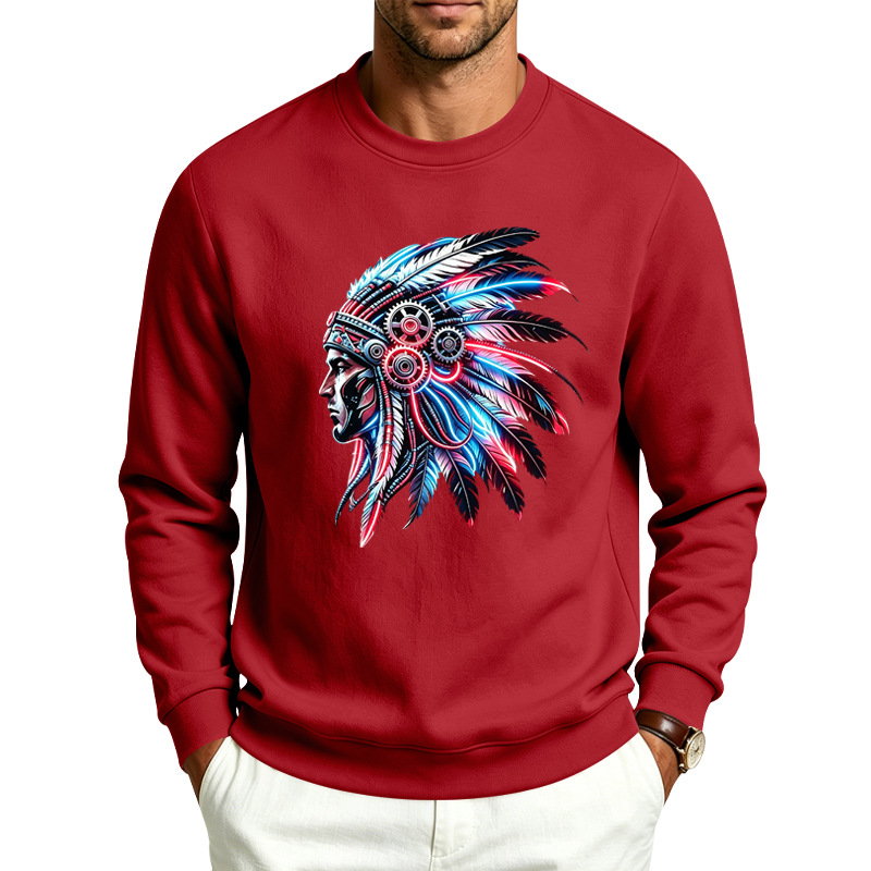 para hombre Fleece-Lined Crewneck Sweacamiseta