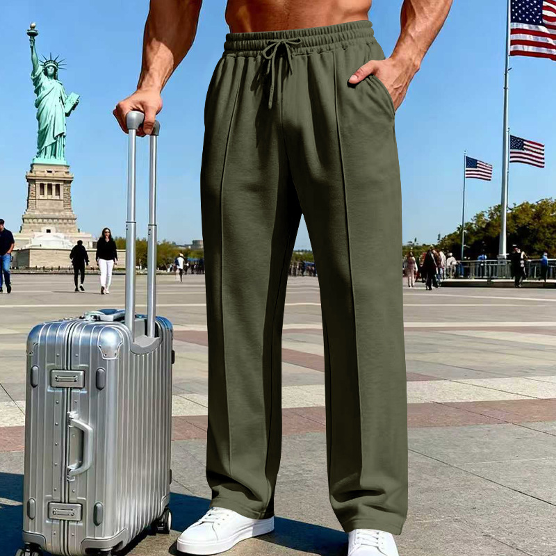 para hombre Relaxed Straight-Leg pantalón