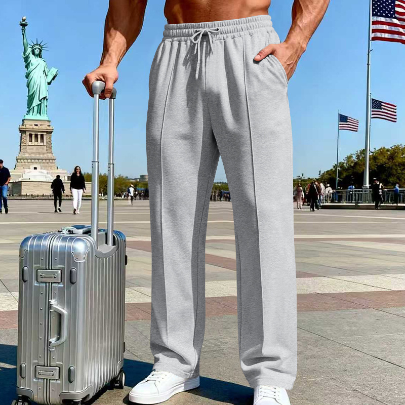 para hombre Relaxed Straight-Leg pantalón