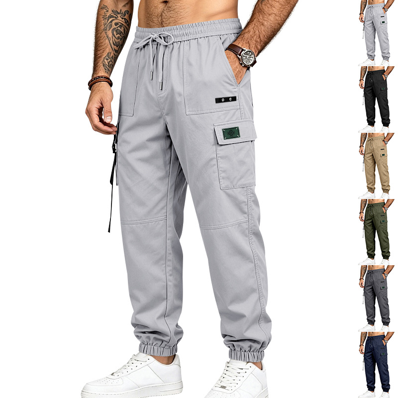 para hombre para exterior Cargo pantalón | Stretch Multi-Pocket Tapered Joggers