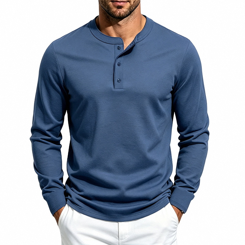 para hombre Crew Neck de manga larga camisa | Base Layer Tee