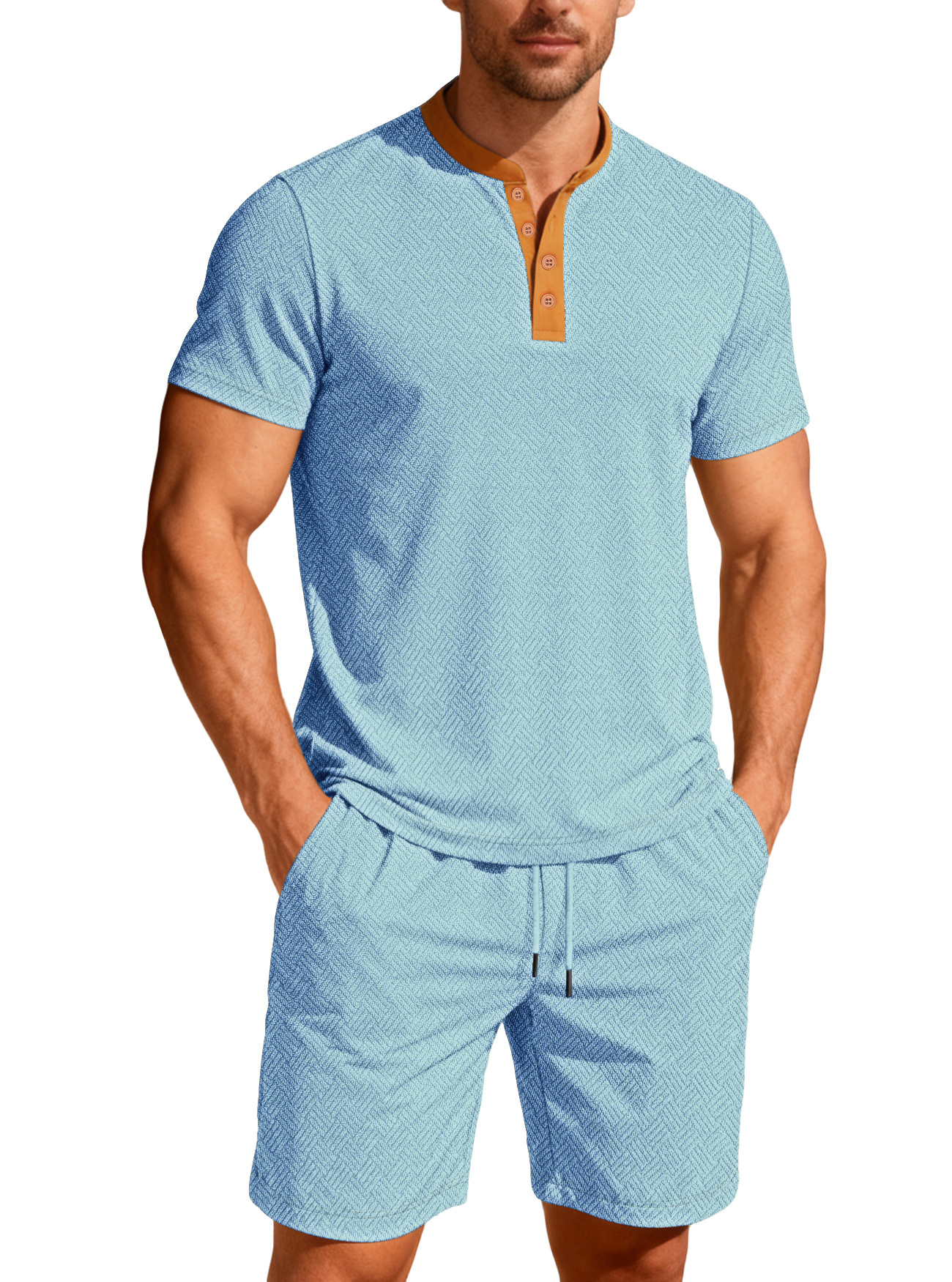 para hombre camisa & shorts Set