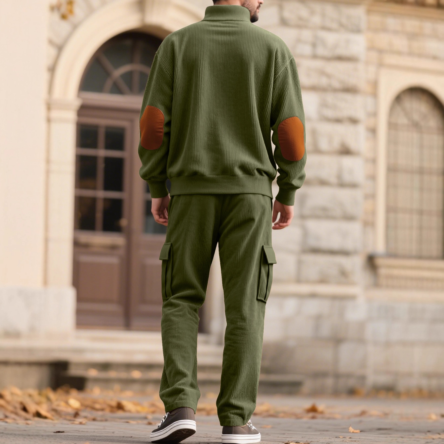 Pullover and cargo pantalón set