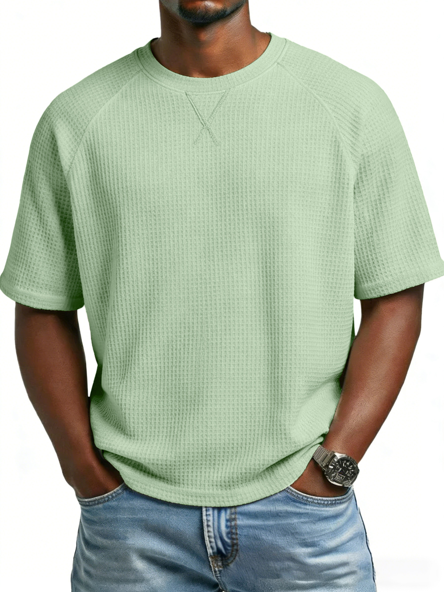 para hombre casual de manga corta camiseta