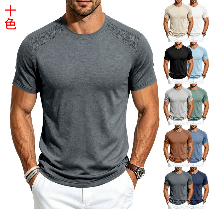 para hombre casual de manga corta camiseta