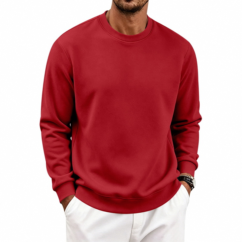 para hombre Heavyweight Fleece-Lined Relaxed Crewneck Sweacamiseta