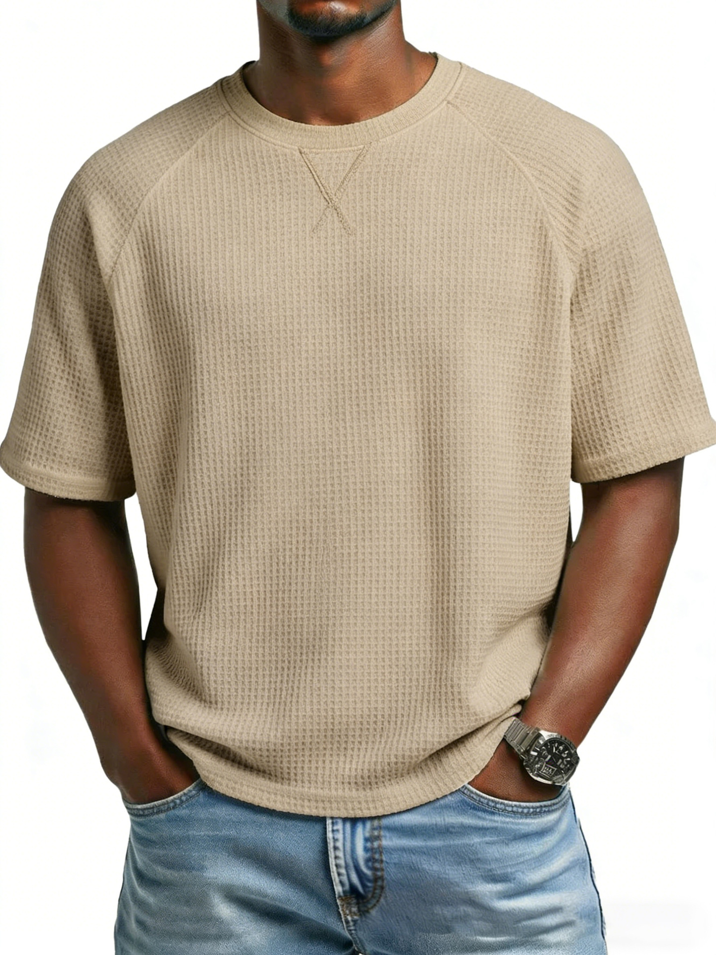 para hombre casual de manga corta camiseta