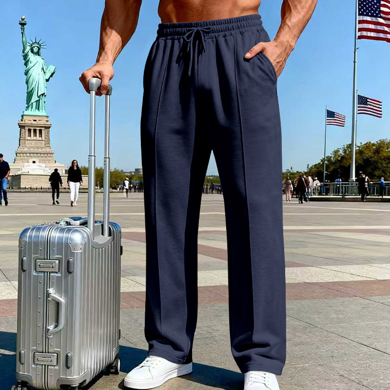 para hombre Relaxed Straight-Leg pantalón