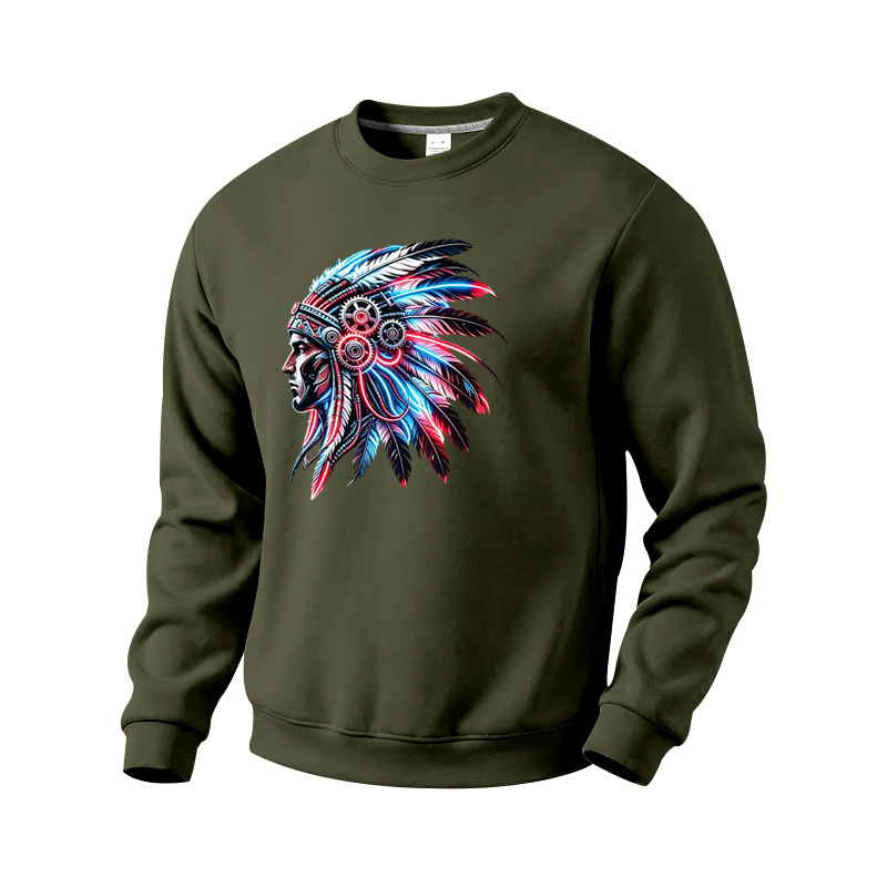 para hombre Fleece-Lined Crewneck Sweacamiseta