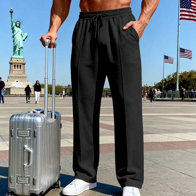 para hombre Relaxed Straight-Leg pantalón