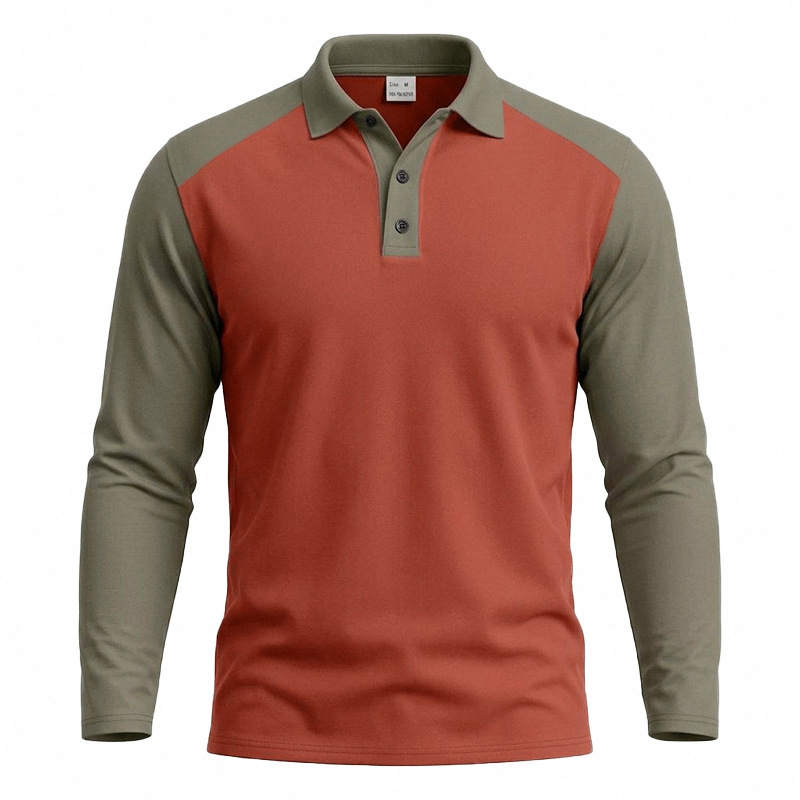 para hombre tejido de manga corta camisa polo