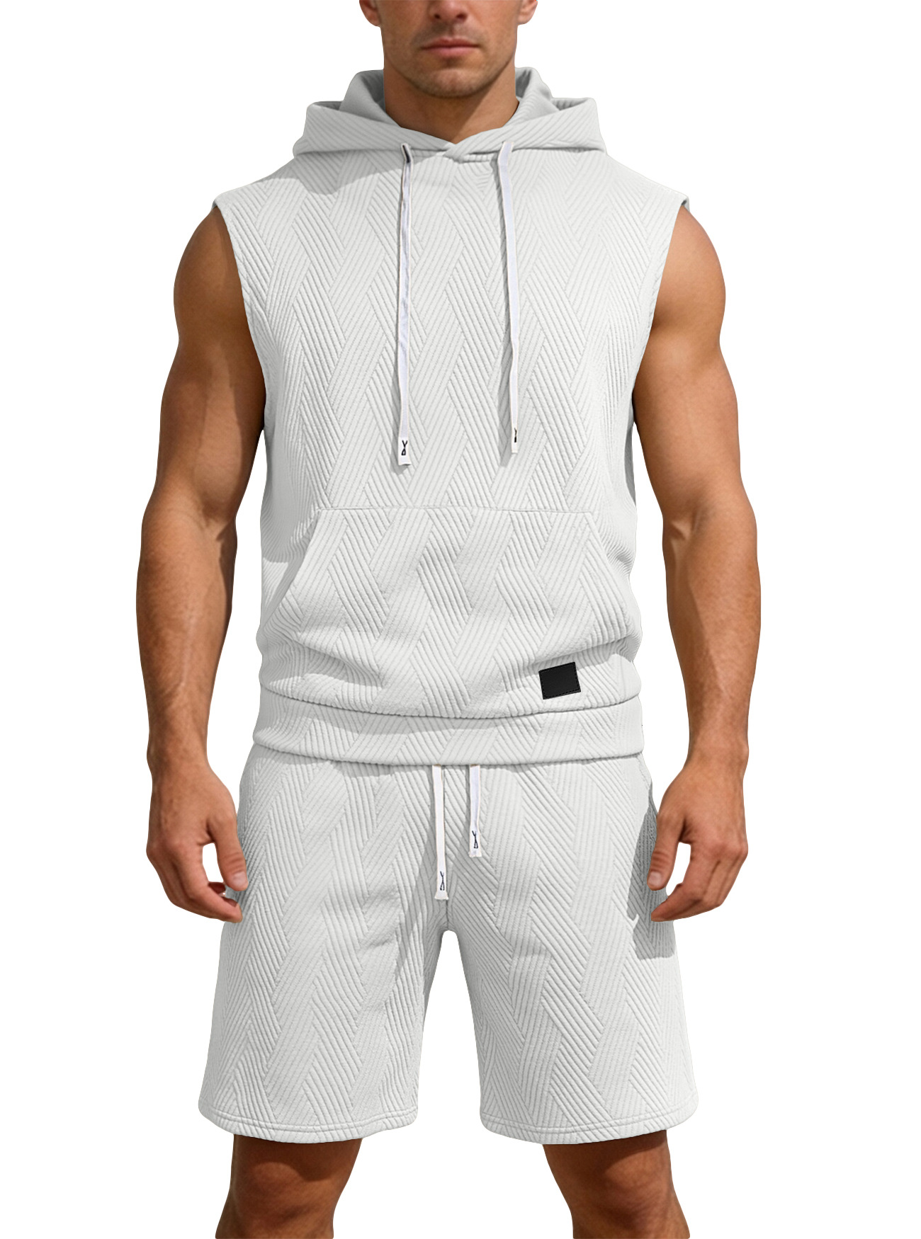 Sleeveless top and shorts conjunto de dos piezas