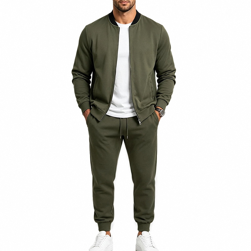 para hombre Relaxed para exterior Baseball chaqueta set
