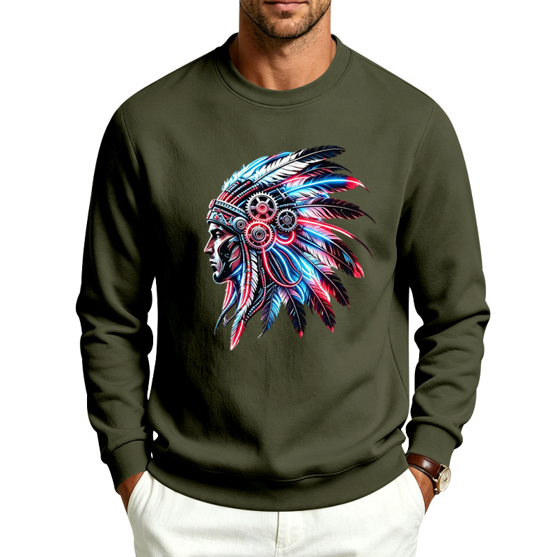 para hombre Fleece-Lined Crewneck Sweacamiseta