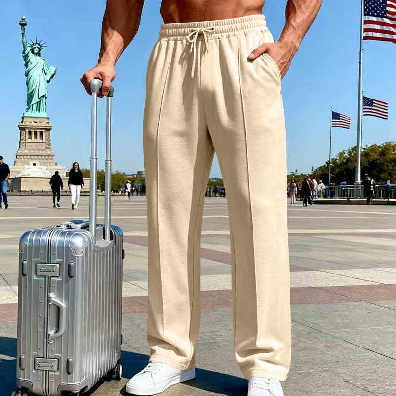 para hombre Relaxed Straight-Leg pantalón