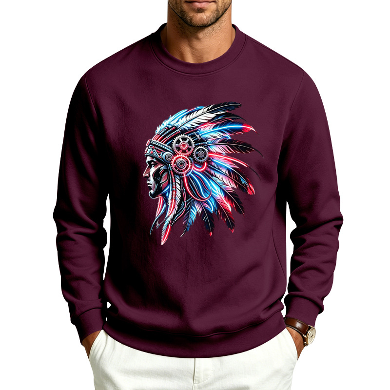para hombre Fleece-Lined Crewneck Sweacamiseta