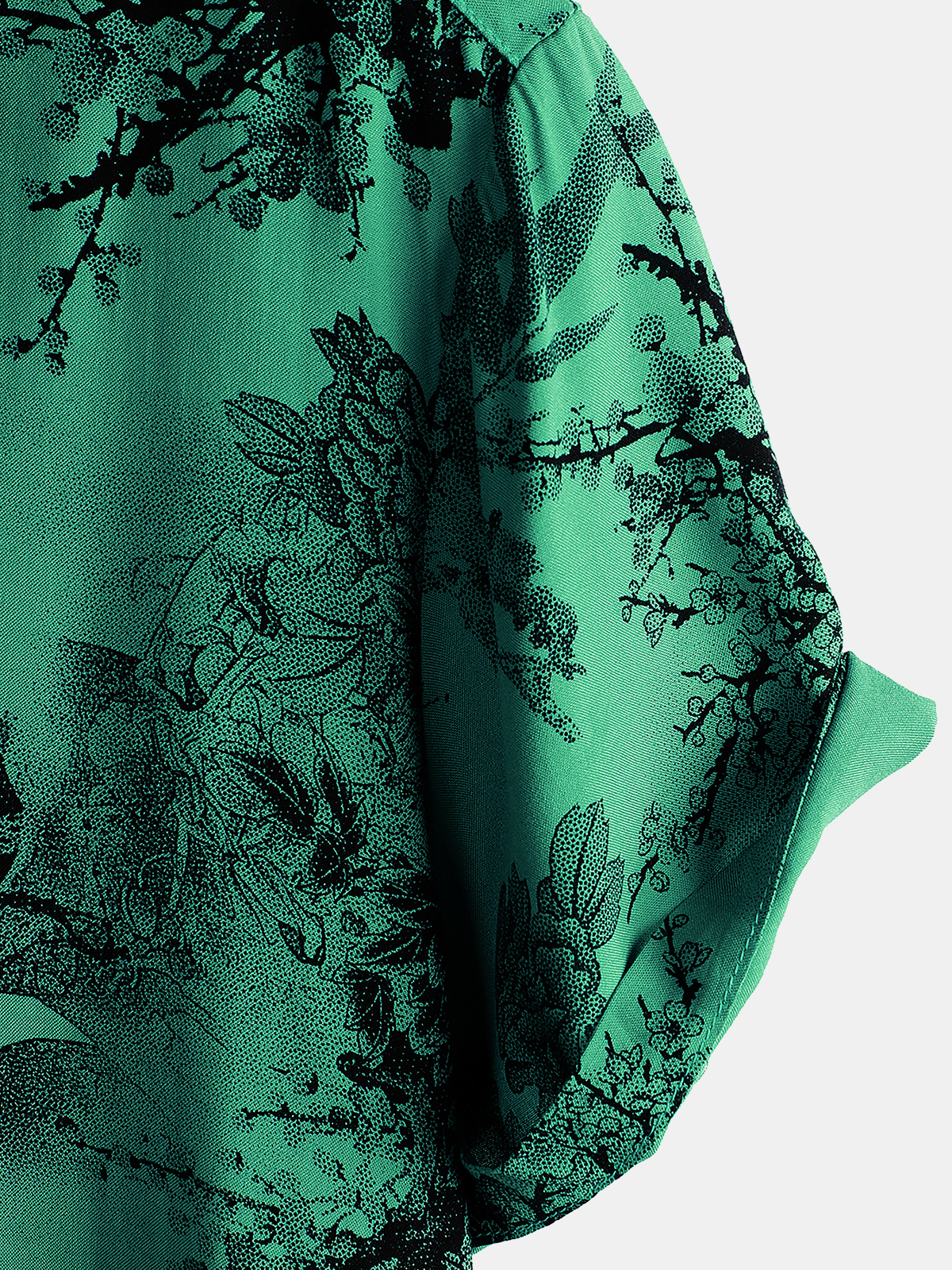 Camisa floral vintage Summer Hawaiian Rayon Holiday Button Up de manga corta para hombre