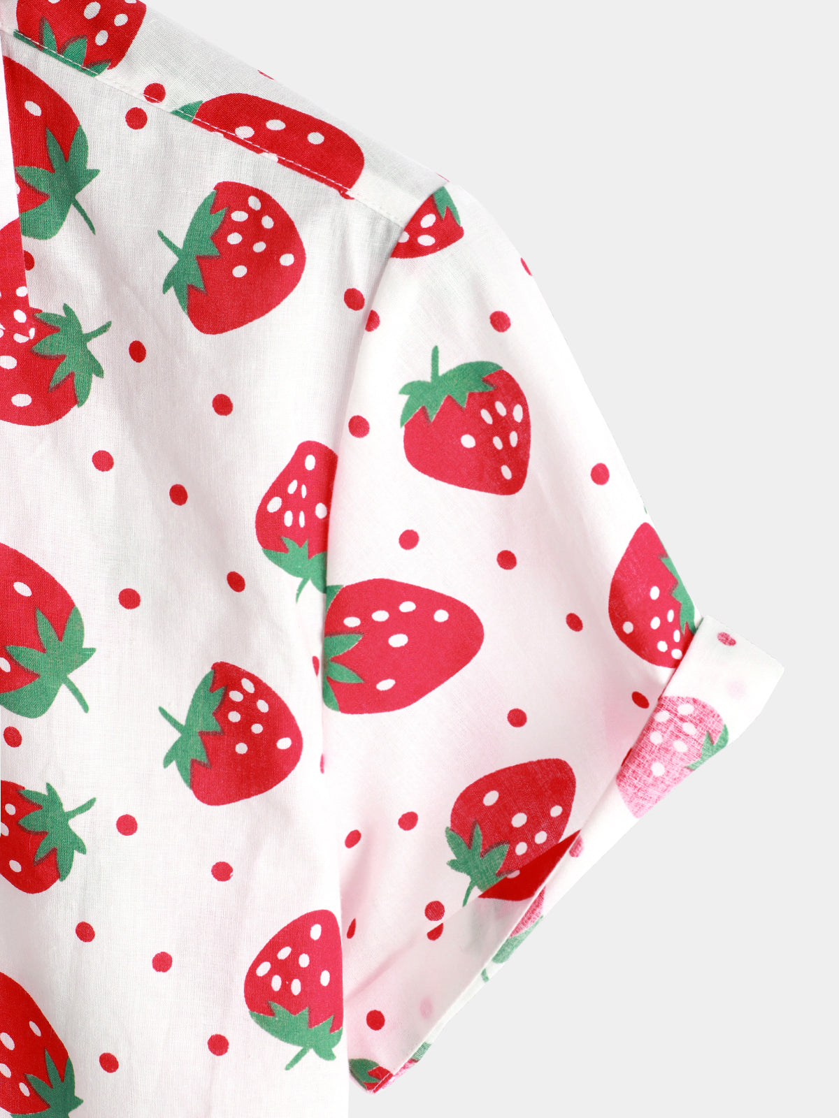Camisa Strawberry estampado de manga corta para hombre