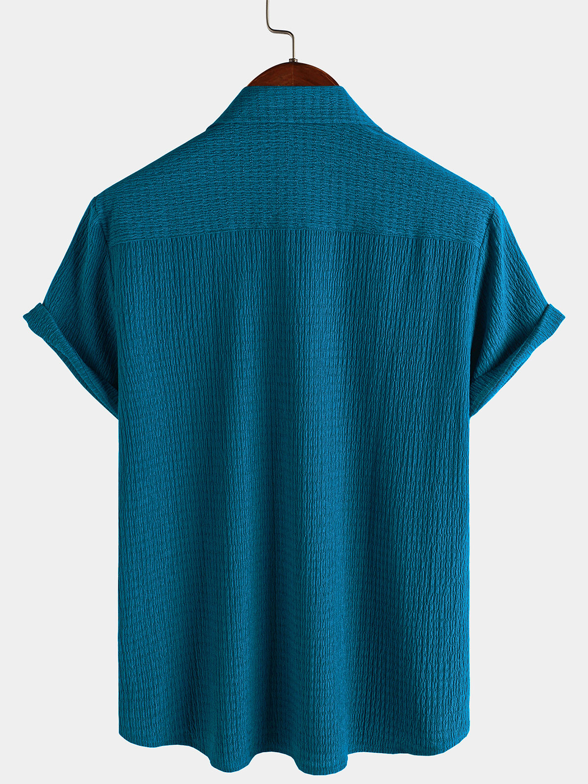 Camisa Summer Pocket casual de manga corta para hombre