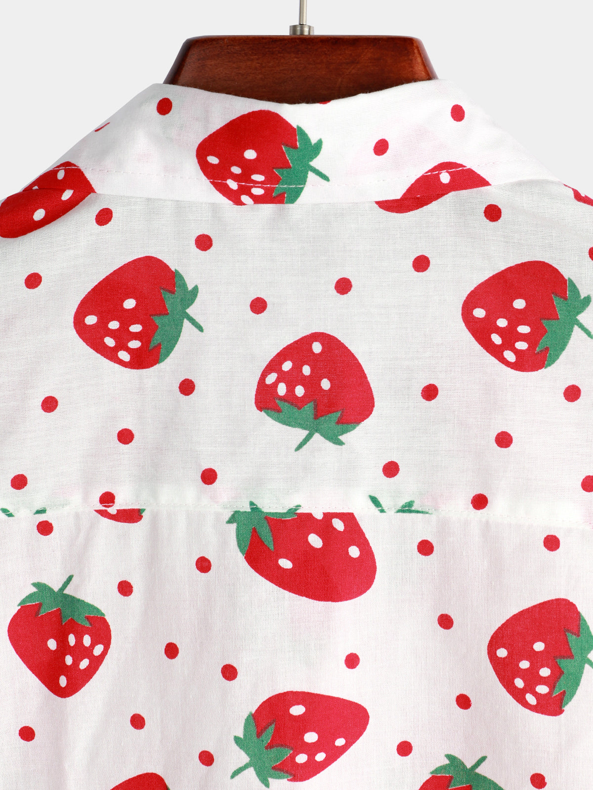 Camisa Strawberry estampado de manga corta para hombre