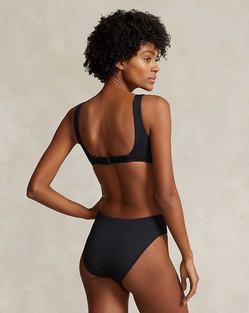 One Piece Swimsuits Ralph Lauren Cutout Mujer Negros | RWMYEXN-15 - vista 3