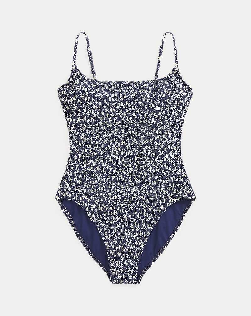 One Piece Swimsuits Ralph Lauren Smocked Floral Mujer Multi | APNDKOJ-07 - vista 2