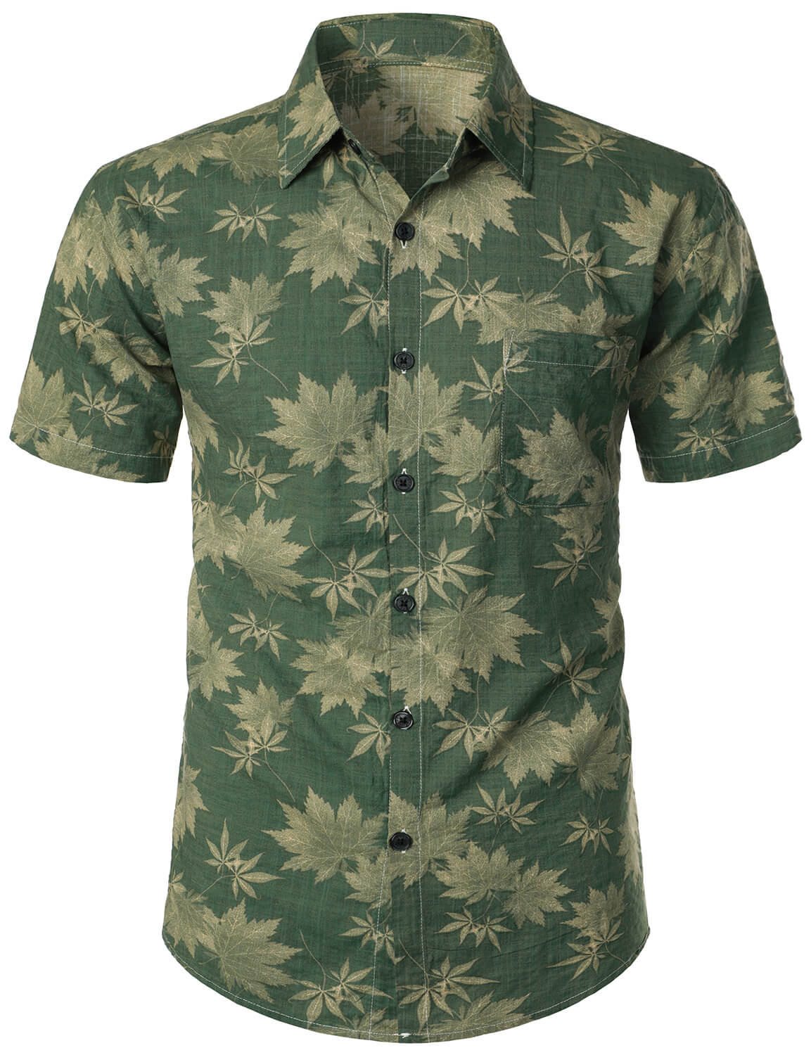 Camisa retro casual Holiday Pocket Hawaiian para hombre