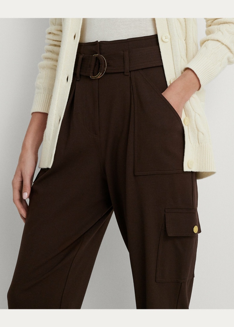 Pantalon Cargo Belted Ponte Cargo Pants Mujer Marrom | GIYP40576 - vista 2