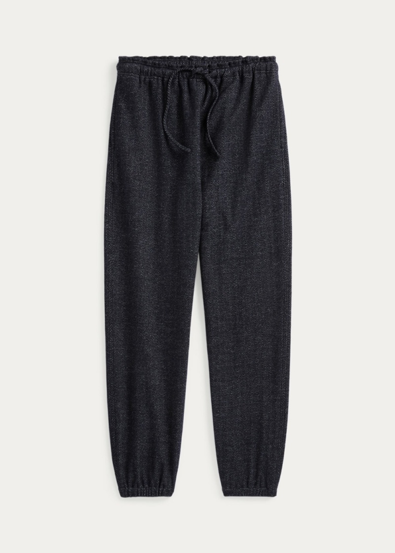 Pantalon Deportivo Herringbone Knit Jogger Mujer Azules | ADUS01578 - vista 2