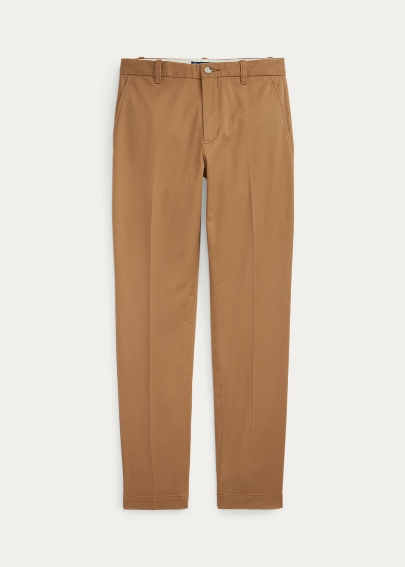 Pantalones Chinos Cropped Slim Fit Twill Mujer Kaki | PDUZ72430 - vista 2