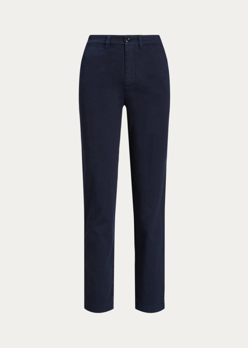 Pantalones Chinos Slim Fit Stretch Mujer Azul Marino | RWCP64372 - vista 2