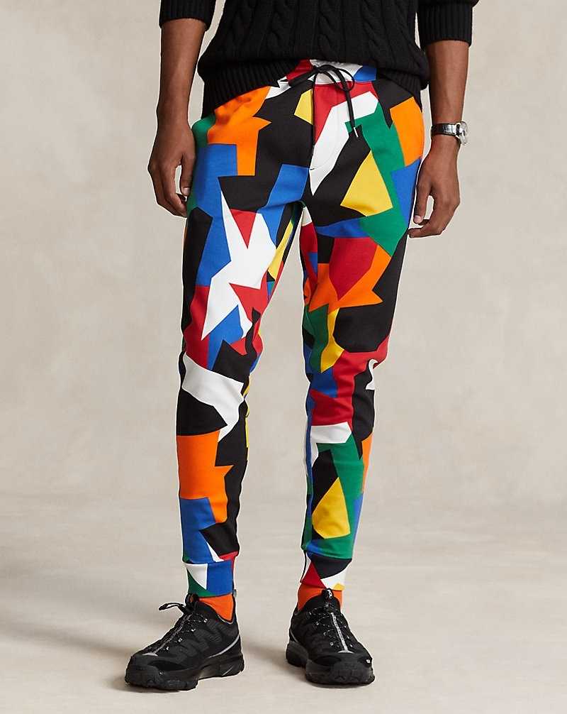 Pantalones Ralph Lauren Abstract-Print Double-Knit Jogging Bottoms Hombre Camuflados | YURPLEO-46 - vista 3